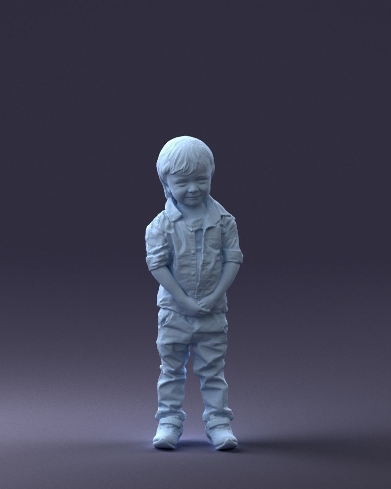 000144 Smiling Young Boy 0702 3dp 3D print model_4