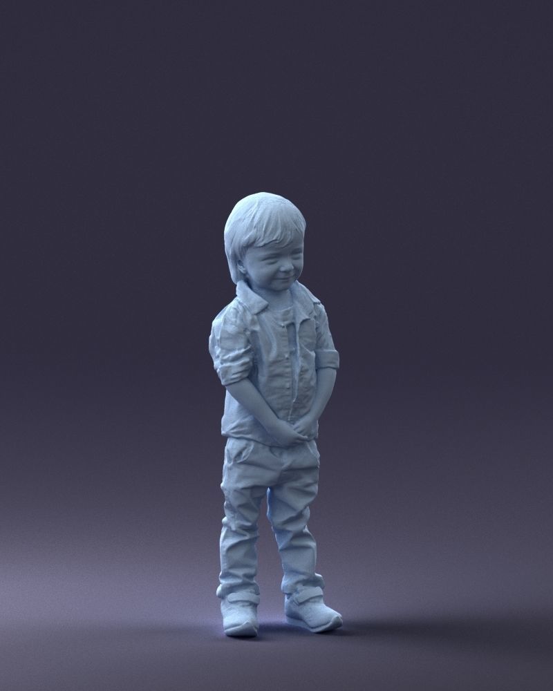 000144 Smiling Young Boy 0702 3dp 3D print model_7
