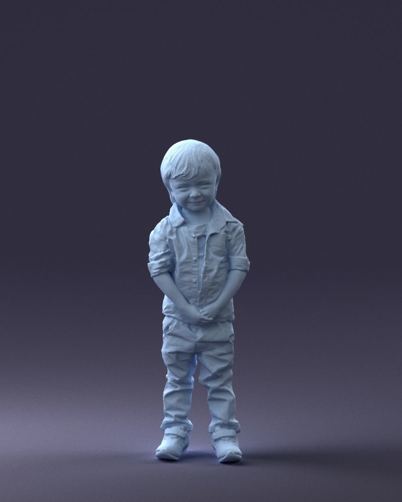 000144 Smiling Young Boy 0702 3dp 3D print model_1