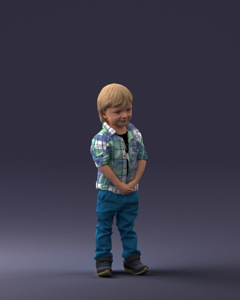 000144 Smiling Young Boy 0702 3dp 3D print model_6