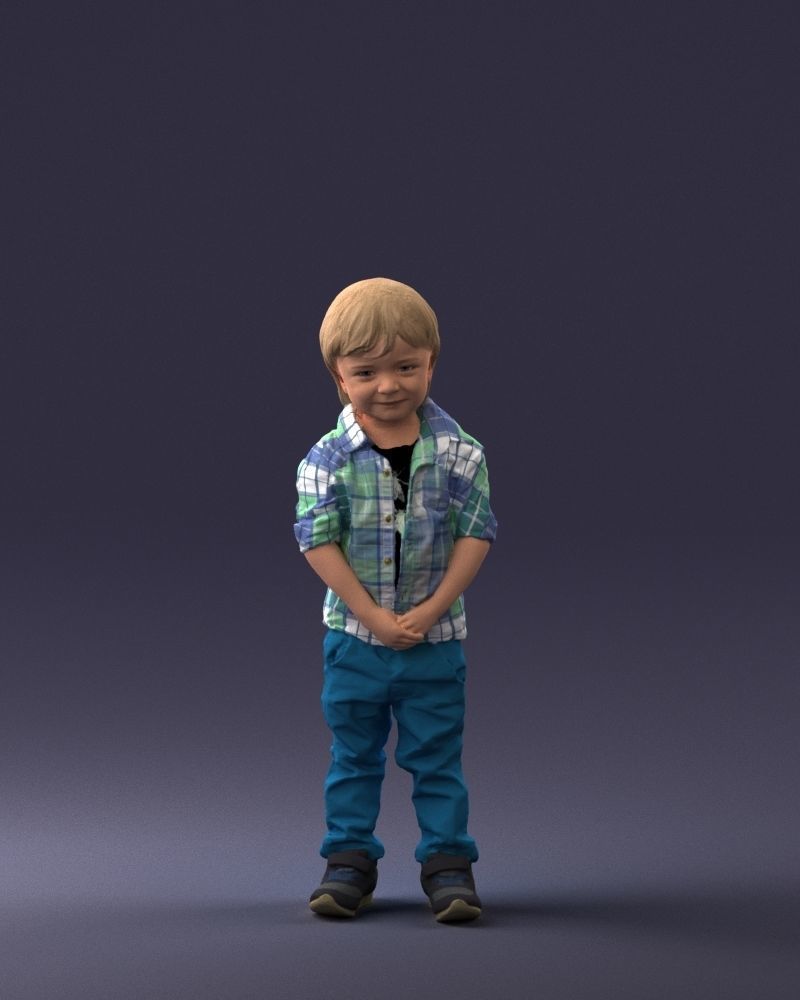 000144 Smiling Young Boy 0702 3dp 3D print model_36