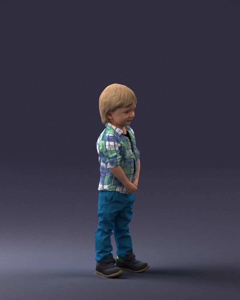000144 Smiling Young Boy 0702 3dp 3D print model_9