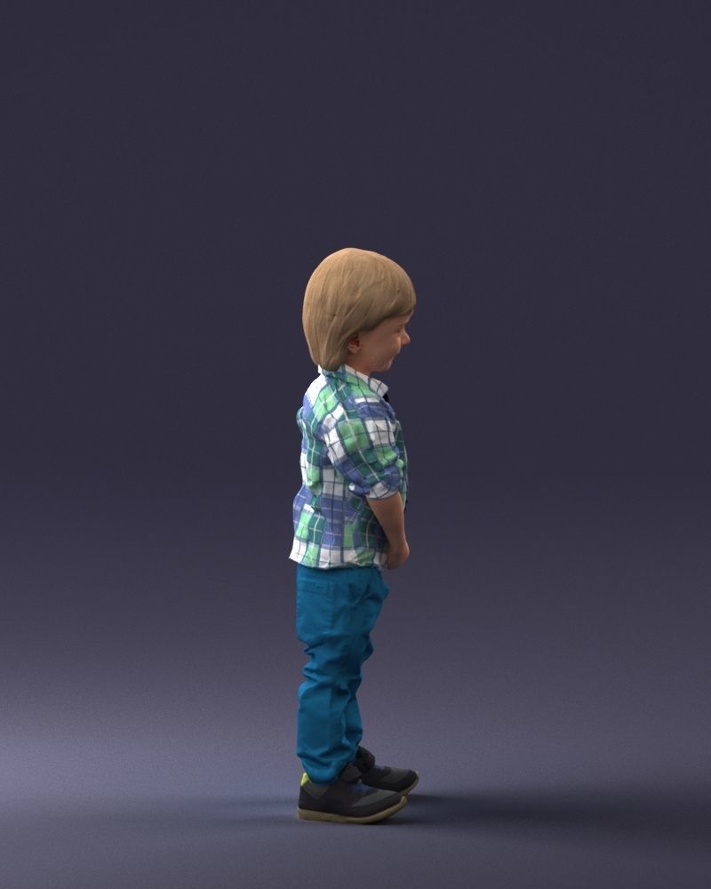 000144 Smiling Young Boy 0702 3dp 3D print model_12