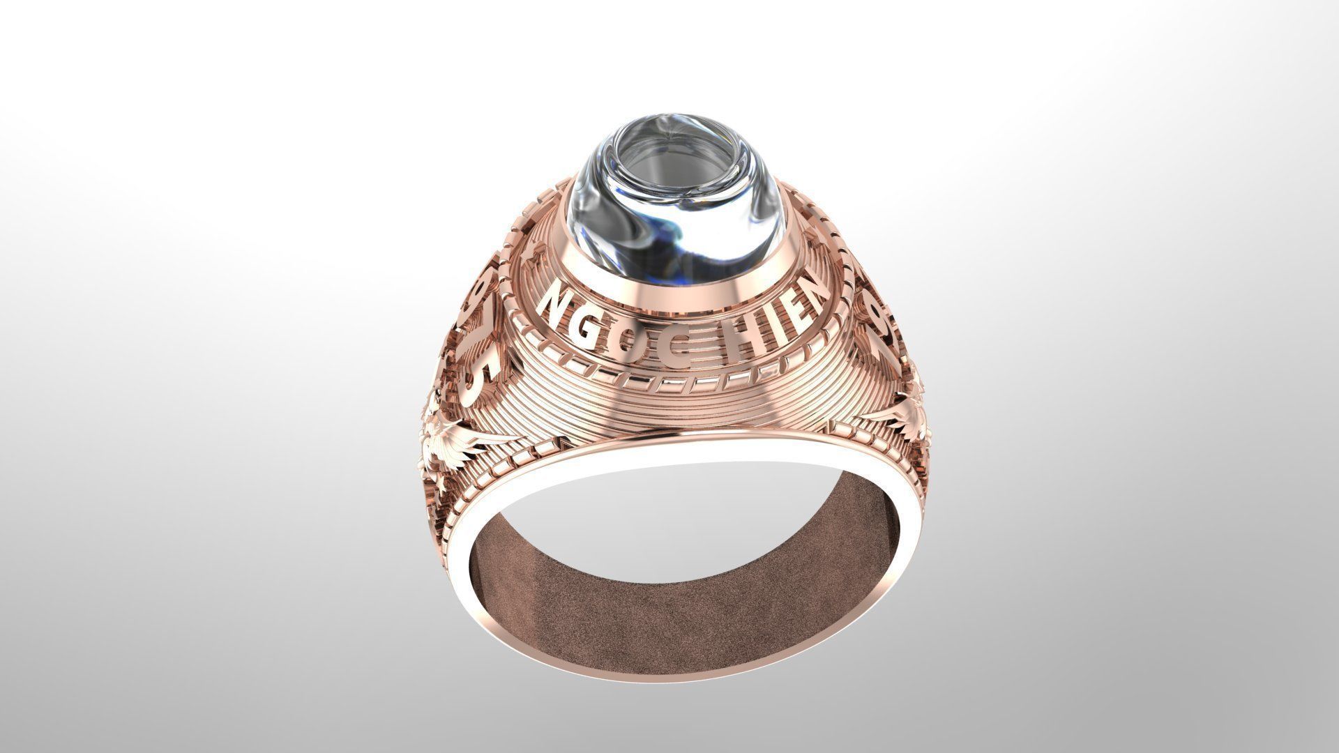 Ring 147  3D print model_7