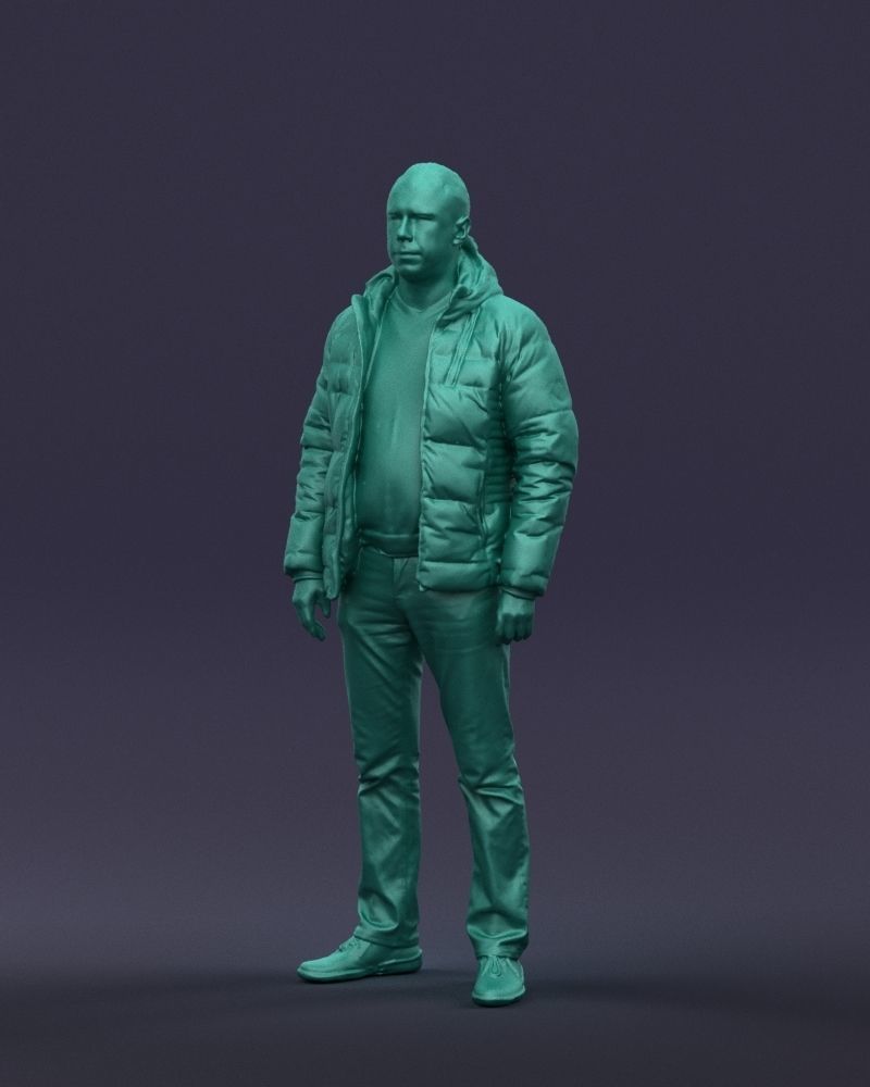 Cool jacket man 0399 3D Print Ready 3D print model_33