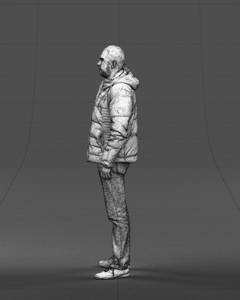 Cool jacket man 0399 3D Print Ready 3D print model_29
