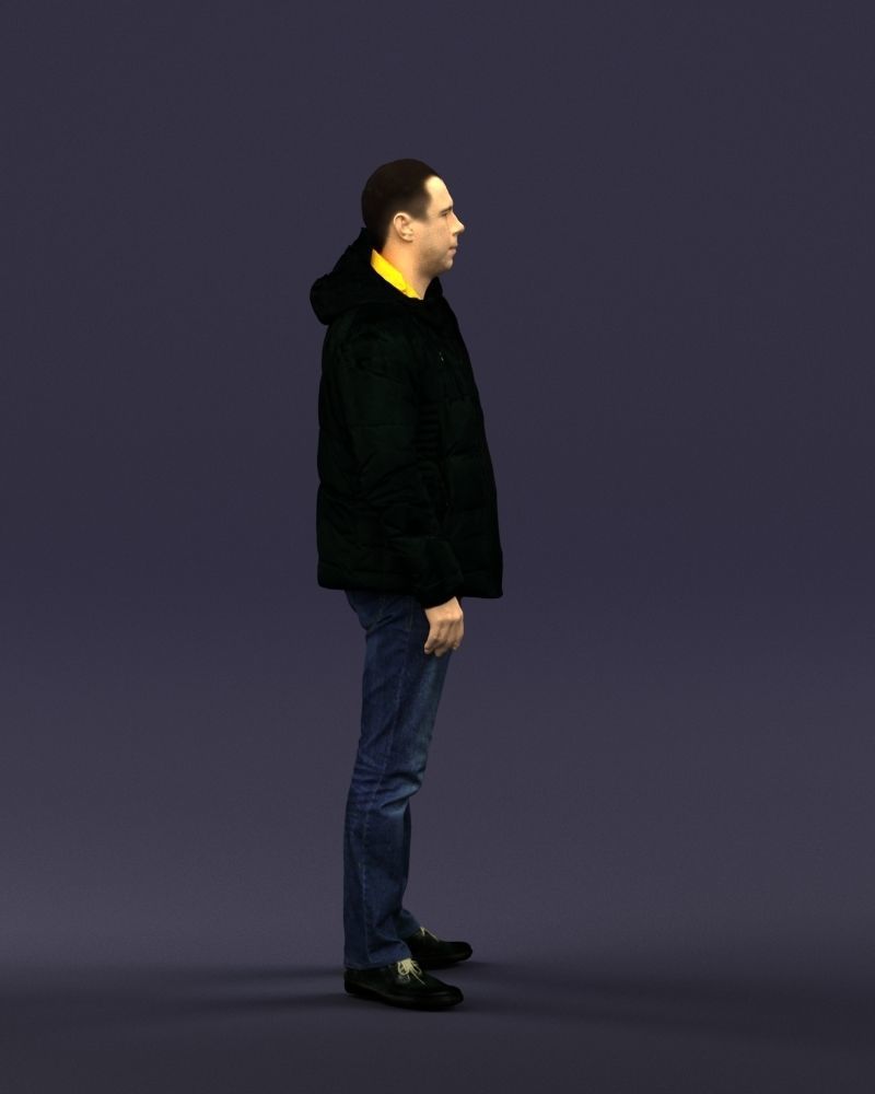 Cool jacket man 0399 3D Print Ready 3D print model_9