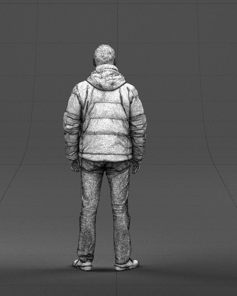 Cool jacket man 0399 3D Print Ready 3D print model_20