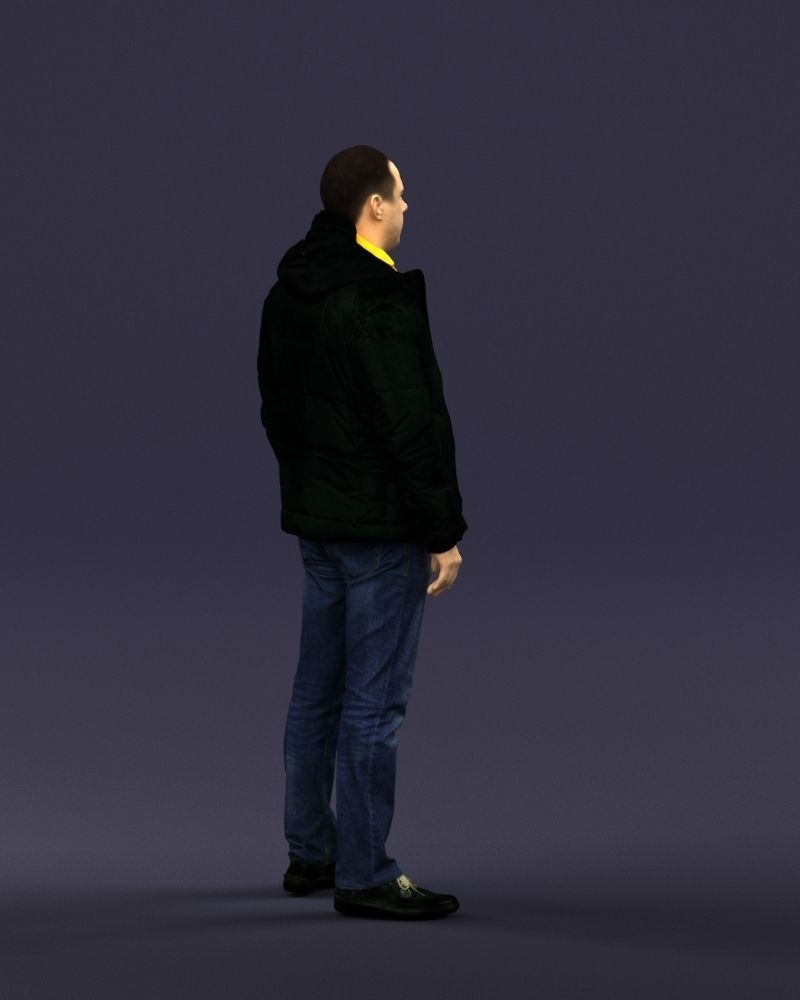 Cool jacket man 0399 3D Print Ready 3D print model_12