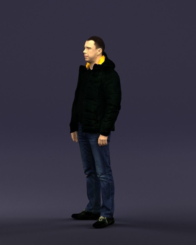 Cool jacket man 0399 3D Print Ready 3D print model_30