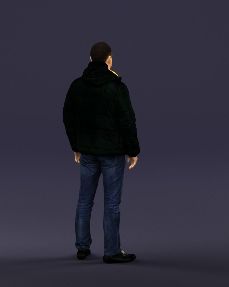 Cool jacket man 0399 3D Print Ready 3D print model_15