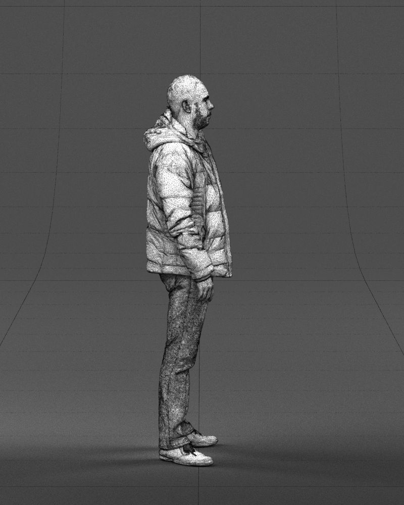 Cool jacket man 0399 3D Print Ready 3D print model_11