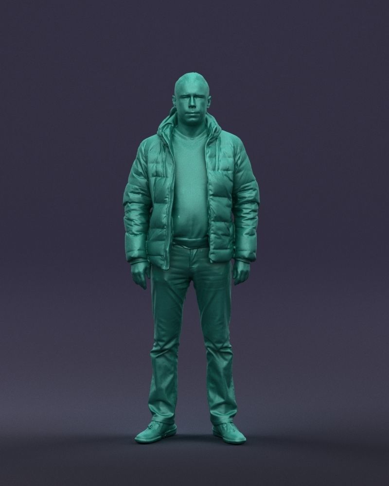 Cool jacket man 0399 3D Print Ready 3D print model_36