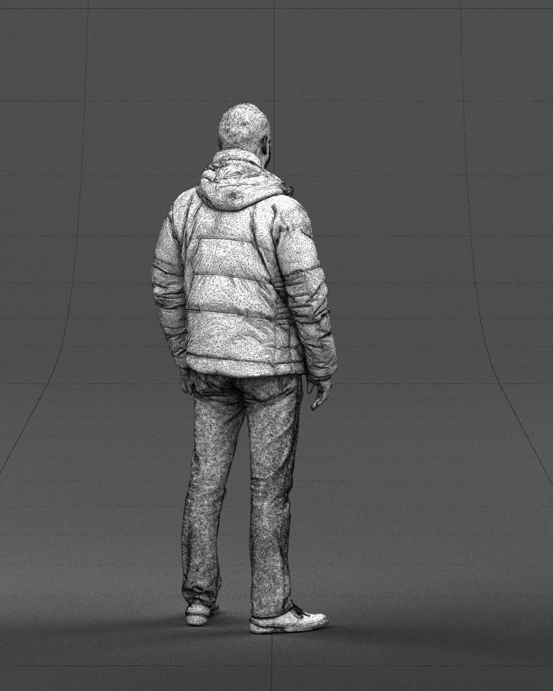 Cool jacket man 0399 3D Print Ready 3D print model_17