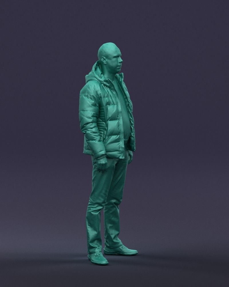Cool jacket man 0399 3D Print Ready 3D print model_7