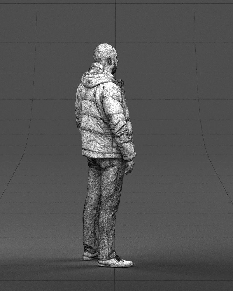 Cool jacket man 0399 3D Print Ready 3D print model_14
