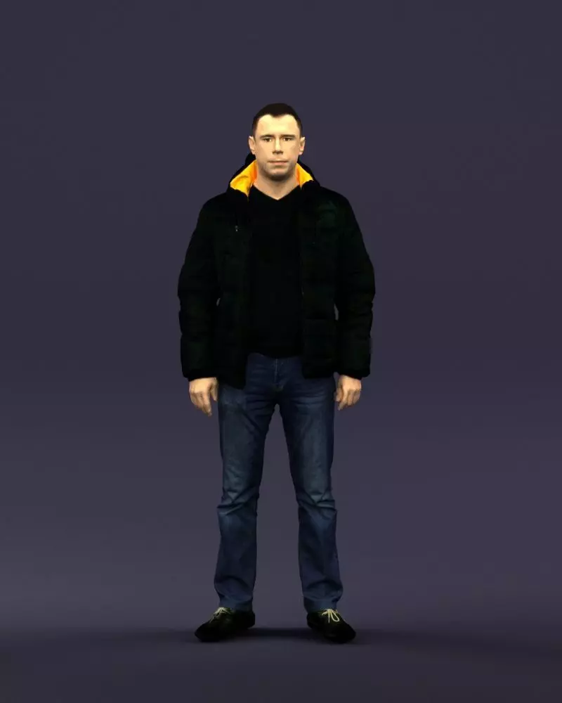 Cool jacket man 0399 3D Print Ready 3D print model_0