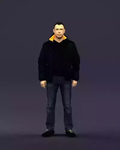 Cool jacket man 0399 3D Print Ready 3D print model