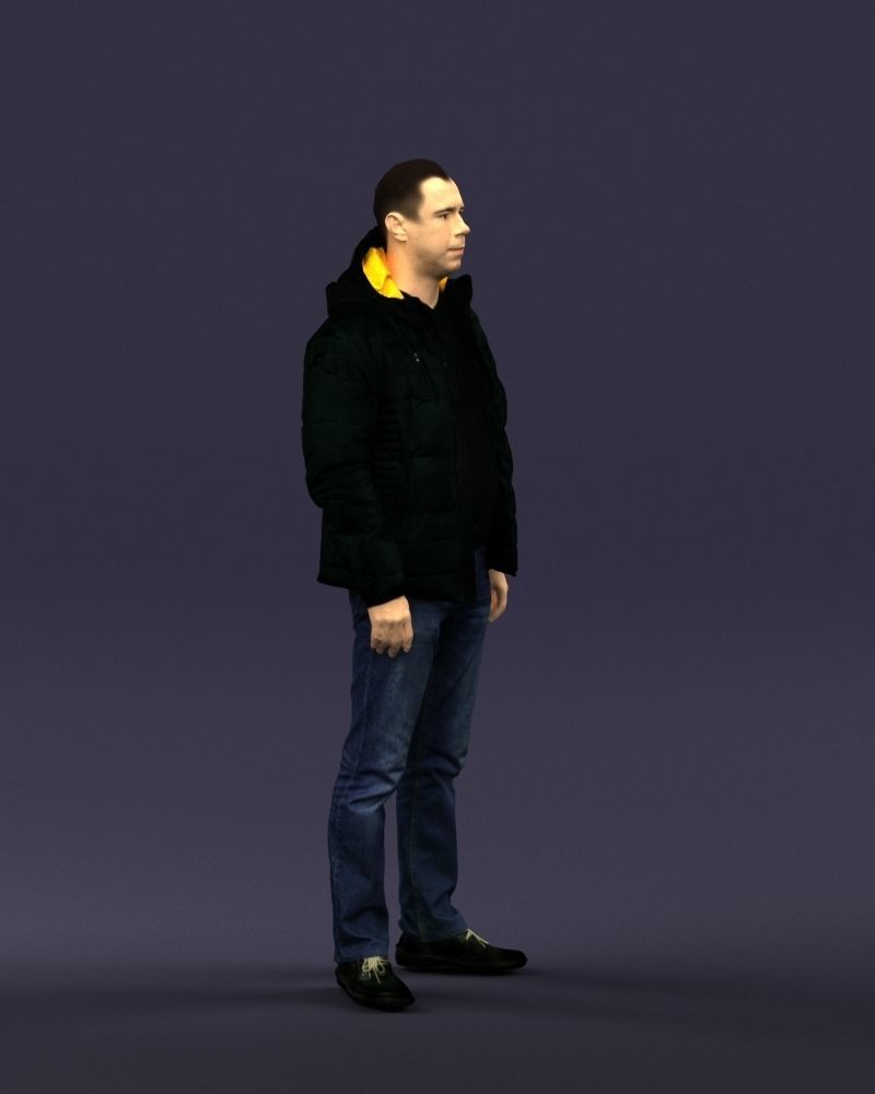 Cool jacket man 0399 3D Print Ready 3D print model_6