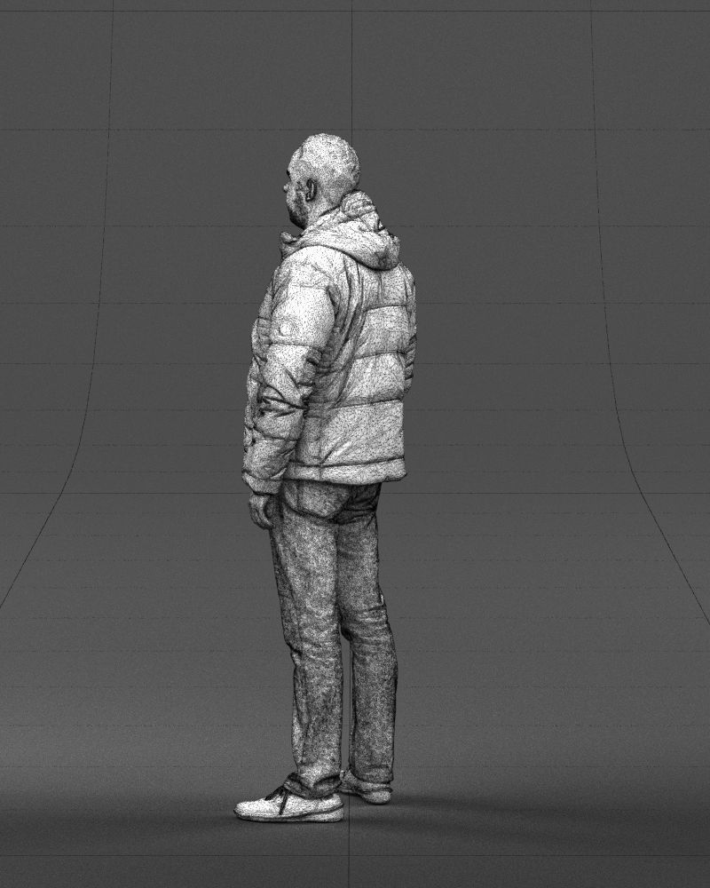 Cool jacket man 0399 3D Print Ready 3D print model_26