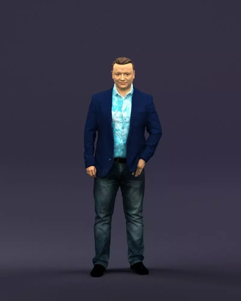 Cool jeans man 0422 Free 3D model