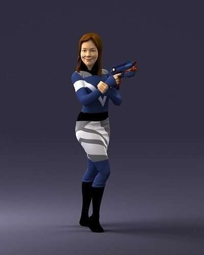 Cosplay girl 0038 3D model