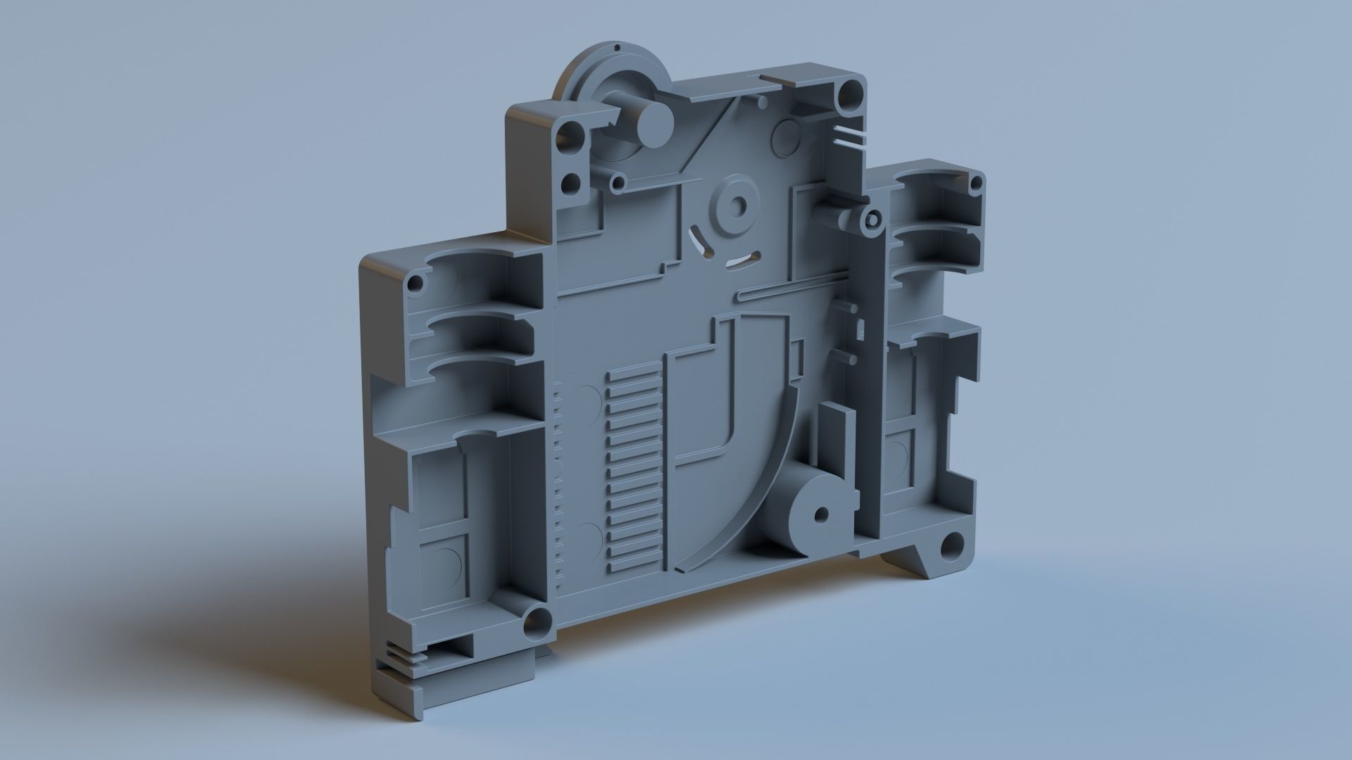 Electrical fuse with detailed  internal parts 3D model_7
