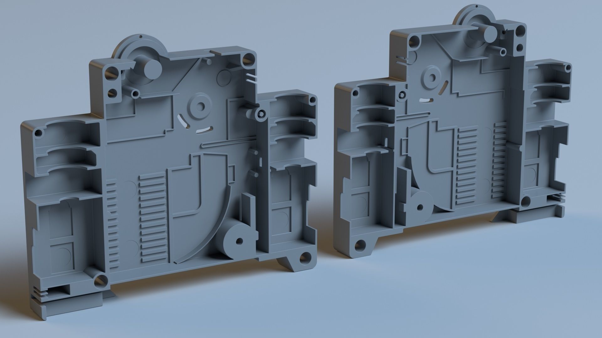 Electrical fuse with detailed  internal parts 3D model_8