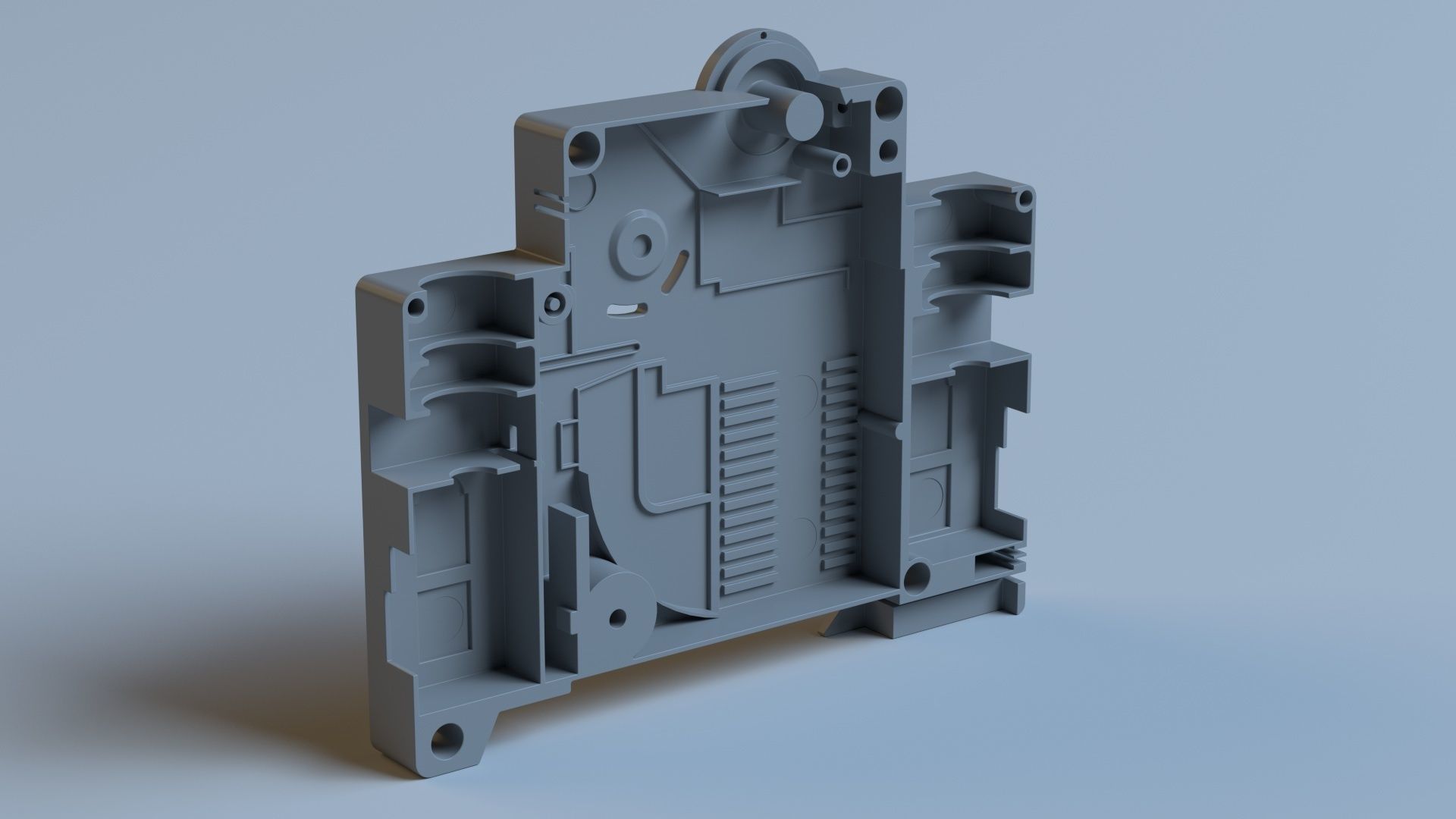 Electrical fuse with detailed  internal parts 3D model_6
