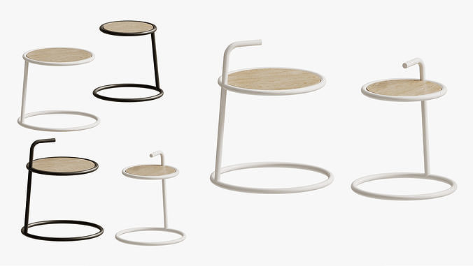 Coffee table CIRC White 3D model