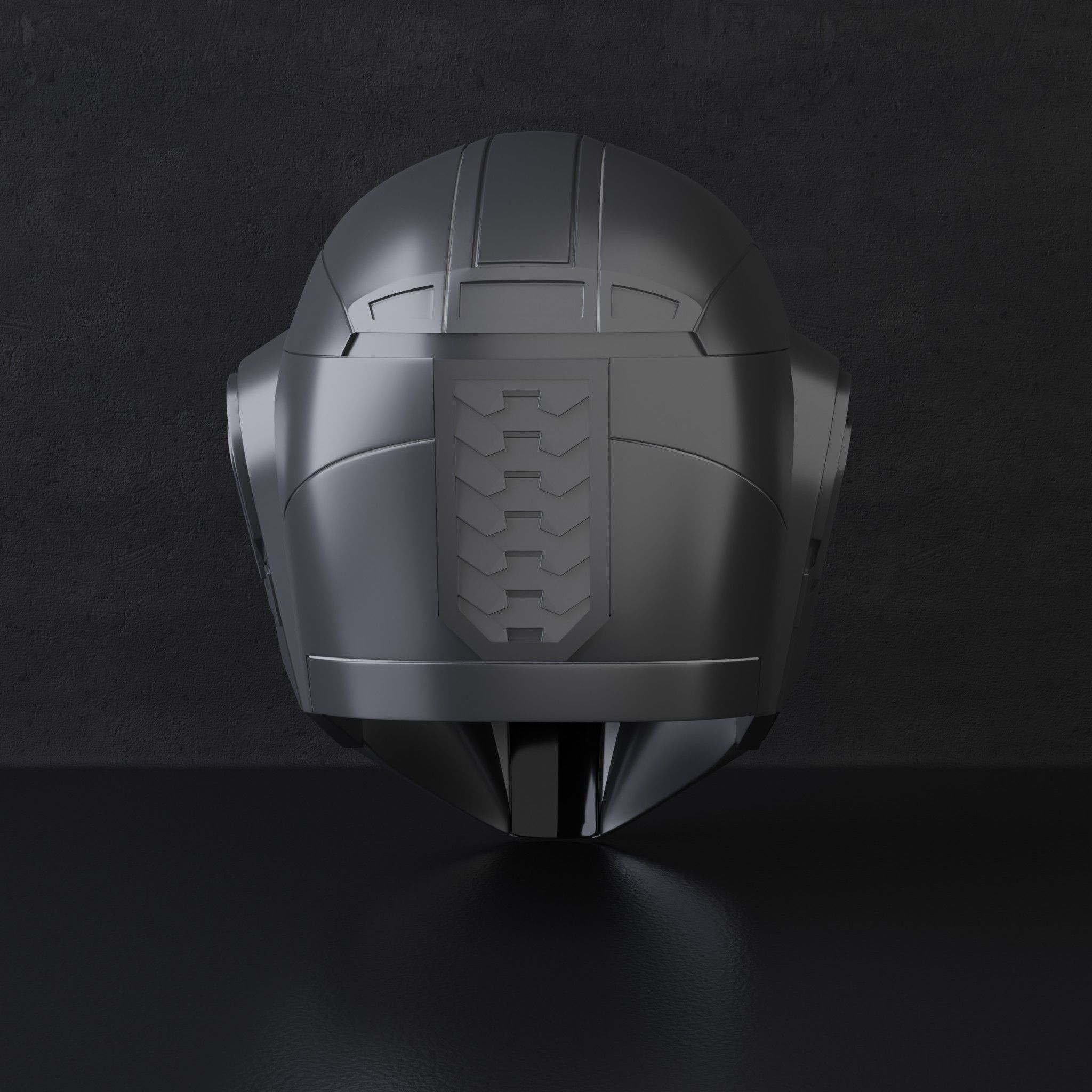 A helmet inspired by the Mandalorian helmet 3D print model_2