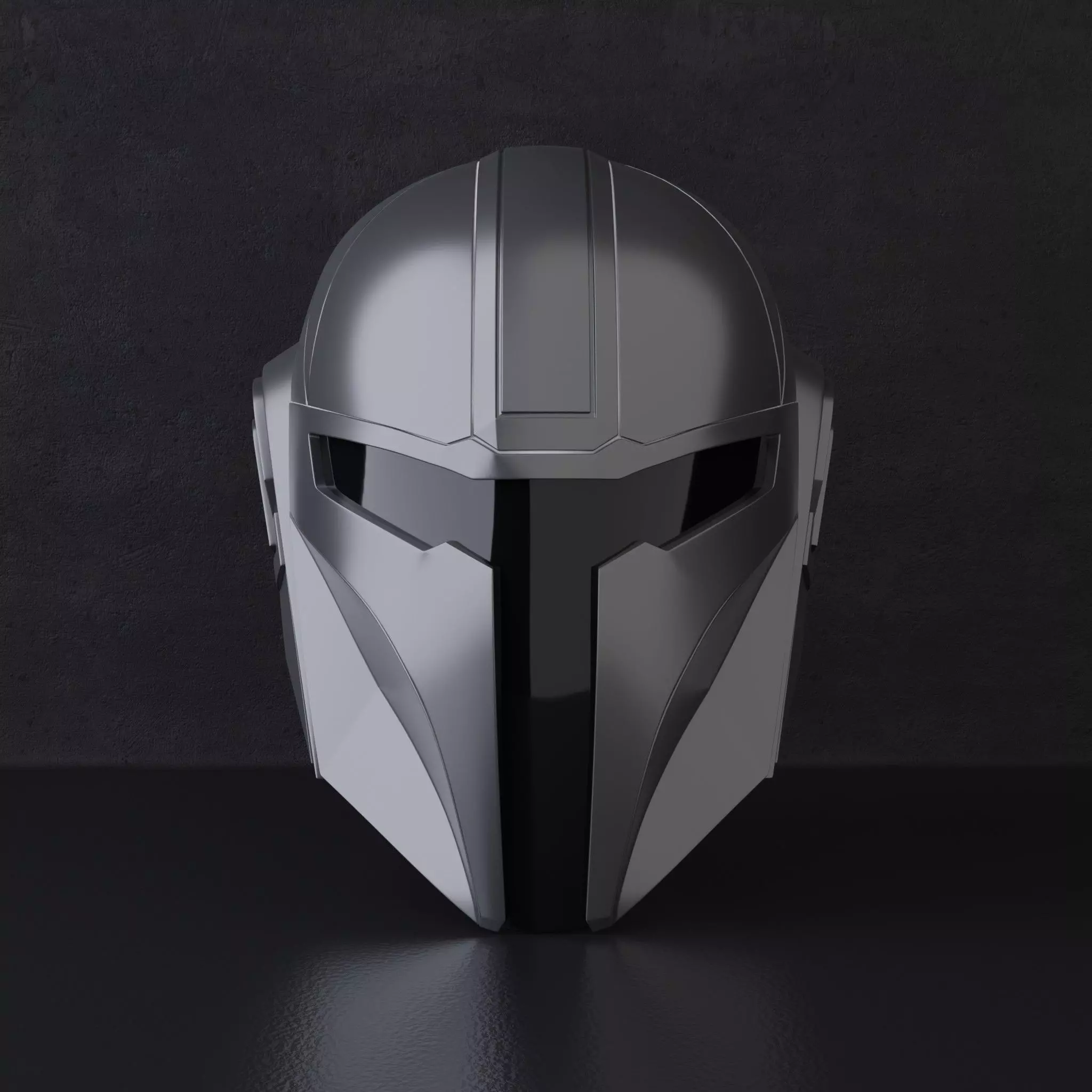 A helmet inspired by the Mandalorian helmet 3D print model_0