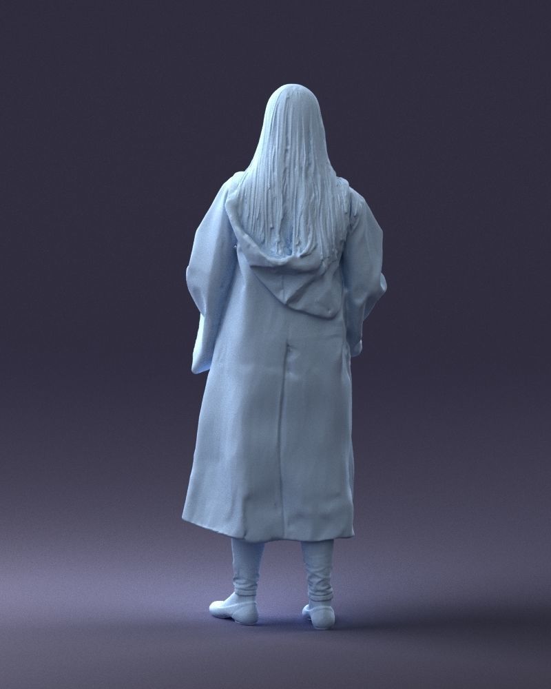 000282 Wizard with Wand and Book 0730 3dp 3D print model_20