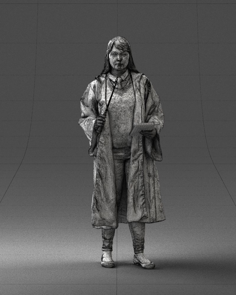 000282 Wizard with Wand and Book 0730 3dp 3D print model_39