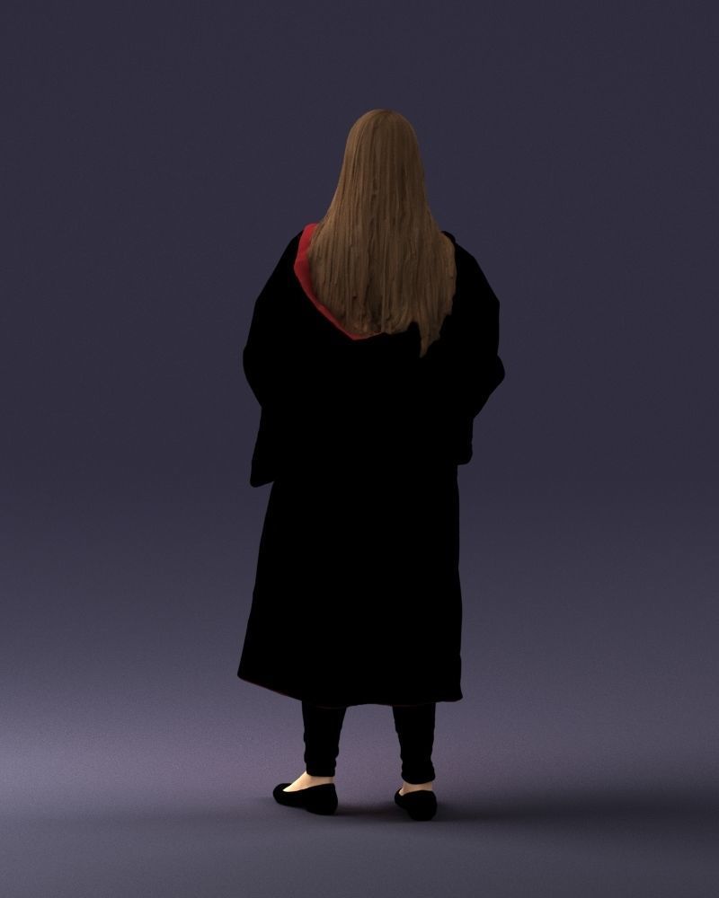 000282 Wizard with Wand and Book 0730 3dp 3D print model_19