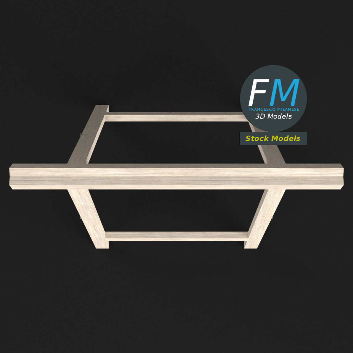 Trestle support 1 3D model_6