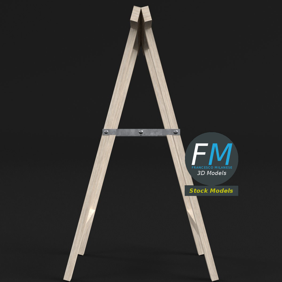 Trestle support 1 3D model_3