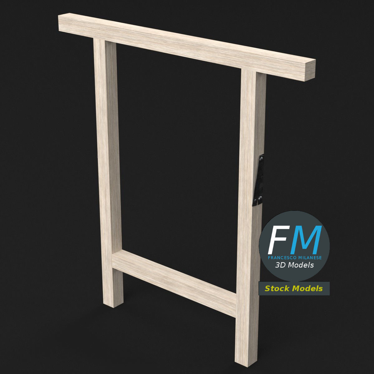 Trestle support 1 3D model_5