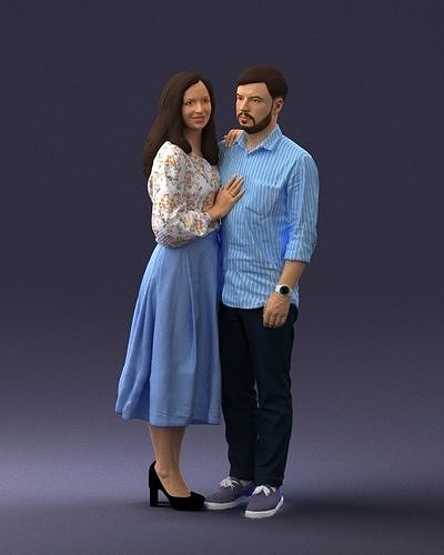 000070 Couple 0805 3D model
