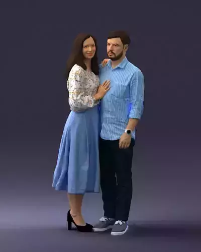 000070 Couple 0805 3D model