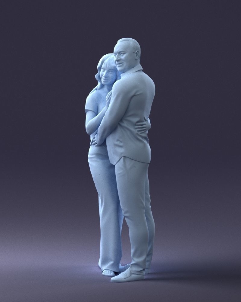 000093 Happy Couple 1120 3dp 3D print model_31