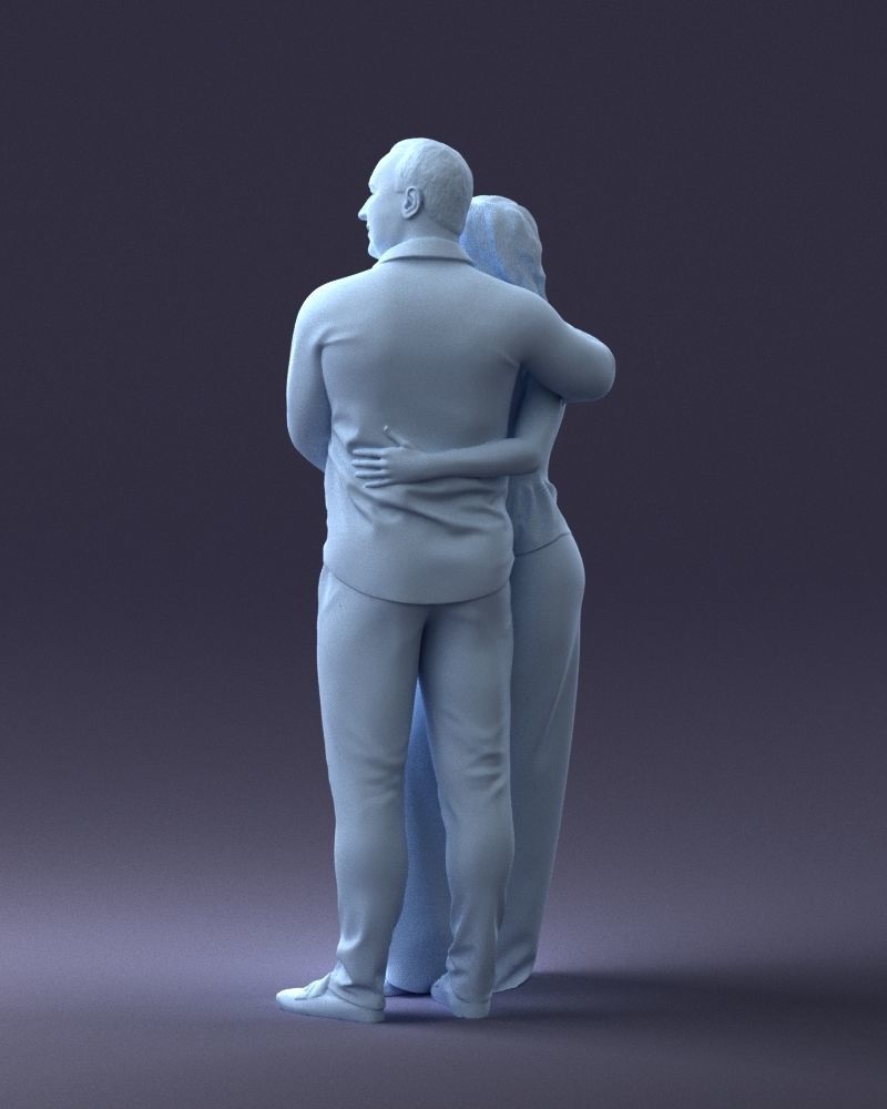 000093 Happy Couple 1120 3dp 3D print model_25