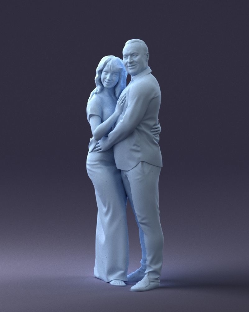 000093 Happy Couple 1120 3dp 3D print model_34
