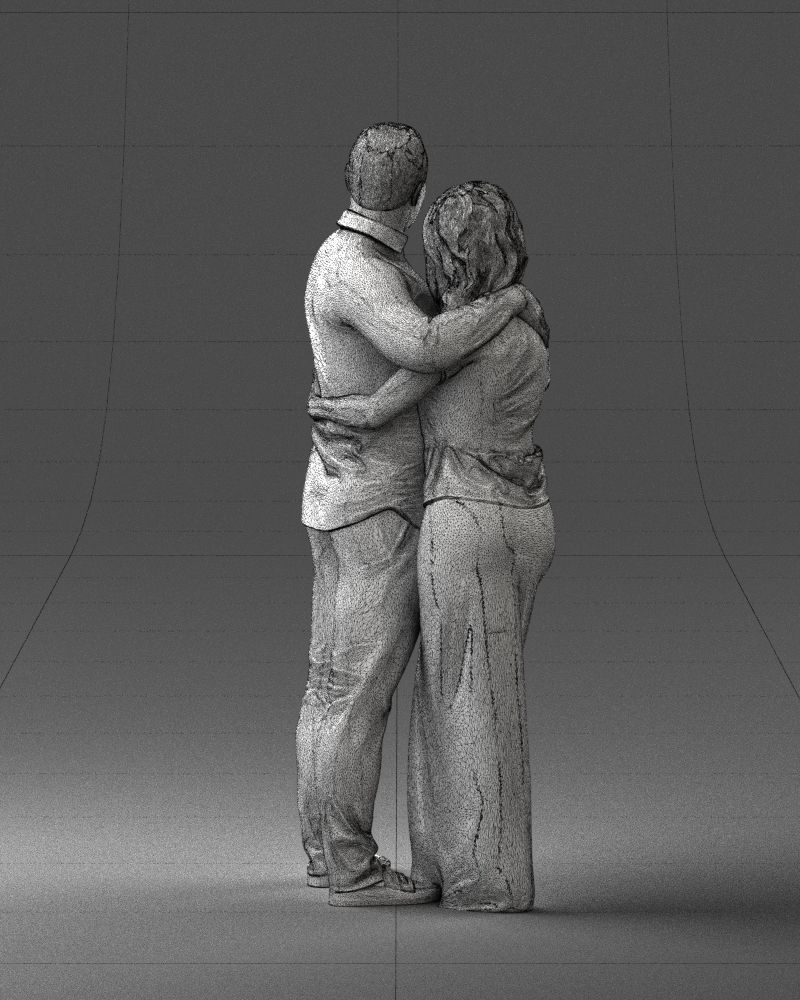 000093 Happy Couple 1120 3dp 3D print model_20