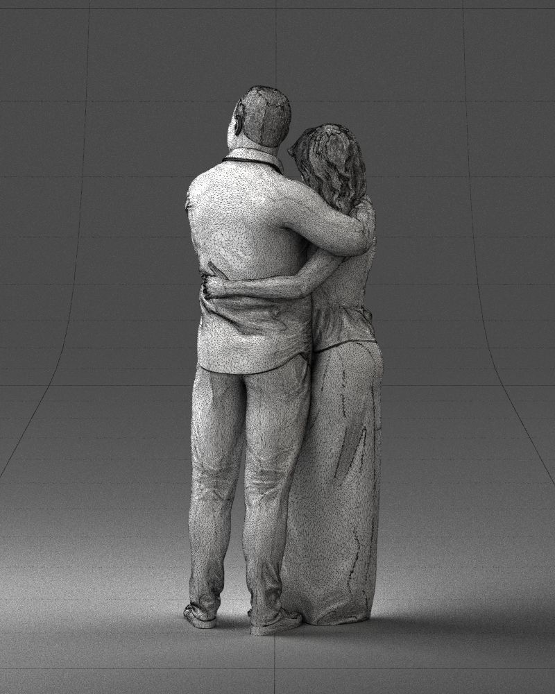 000093 Happy Couple 1120 3dp 3D print model_23