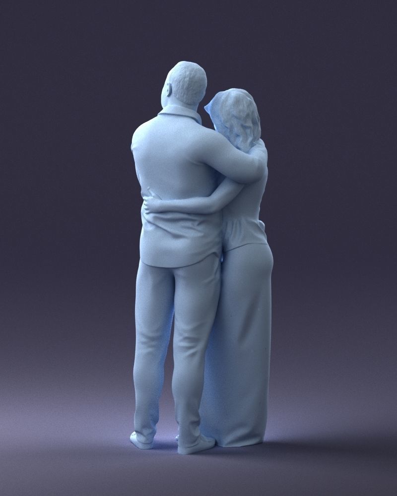 000093 Happy Couple 1120 3dp 3D print model_22