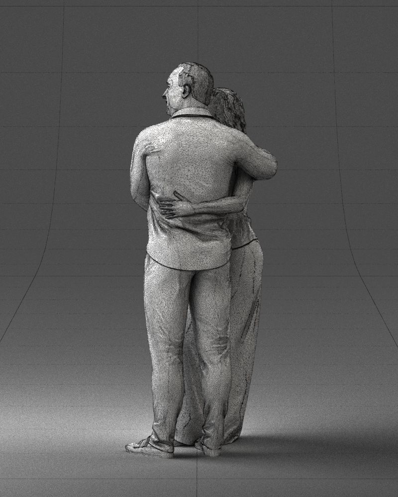 000093 Happy Couple 1120 3dp 3D print model_26