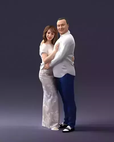 000093 Happy Couple 1120 3dp