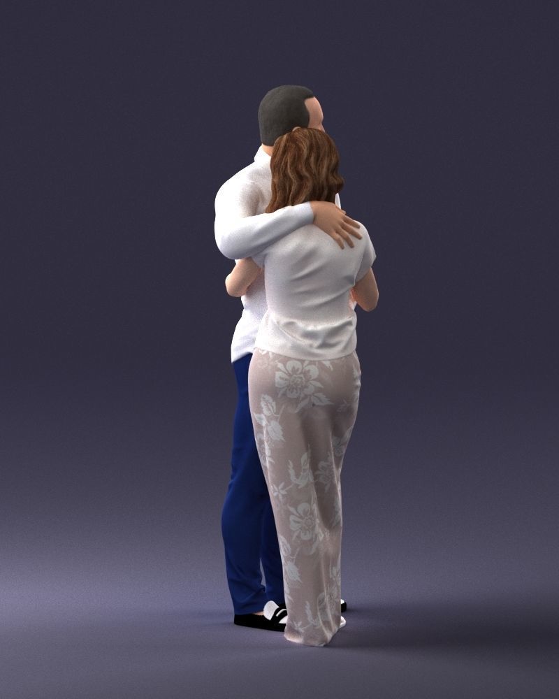 000093 Happy Couple 1120 3dp 3D print model_15