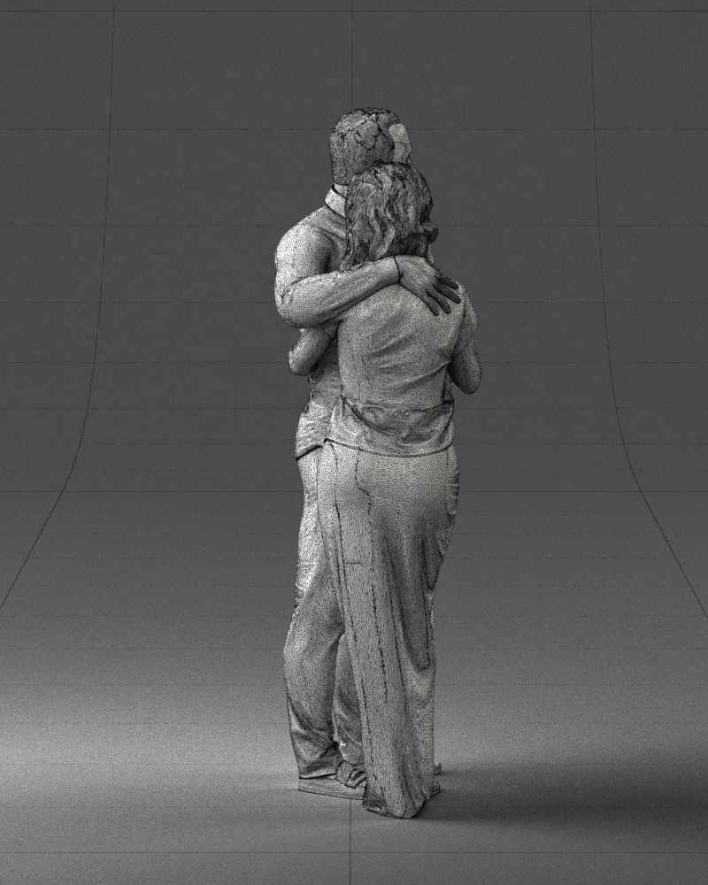 000093 Happy Couple 1120 3dp 3D print model_17